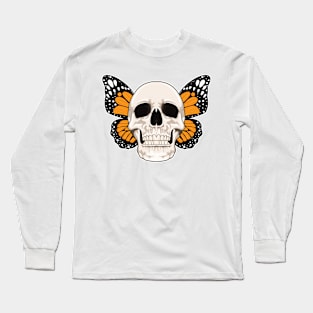 Butterfly Skull Long Sleeve T-Shirt